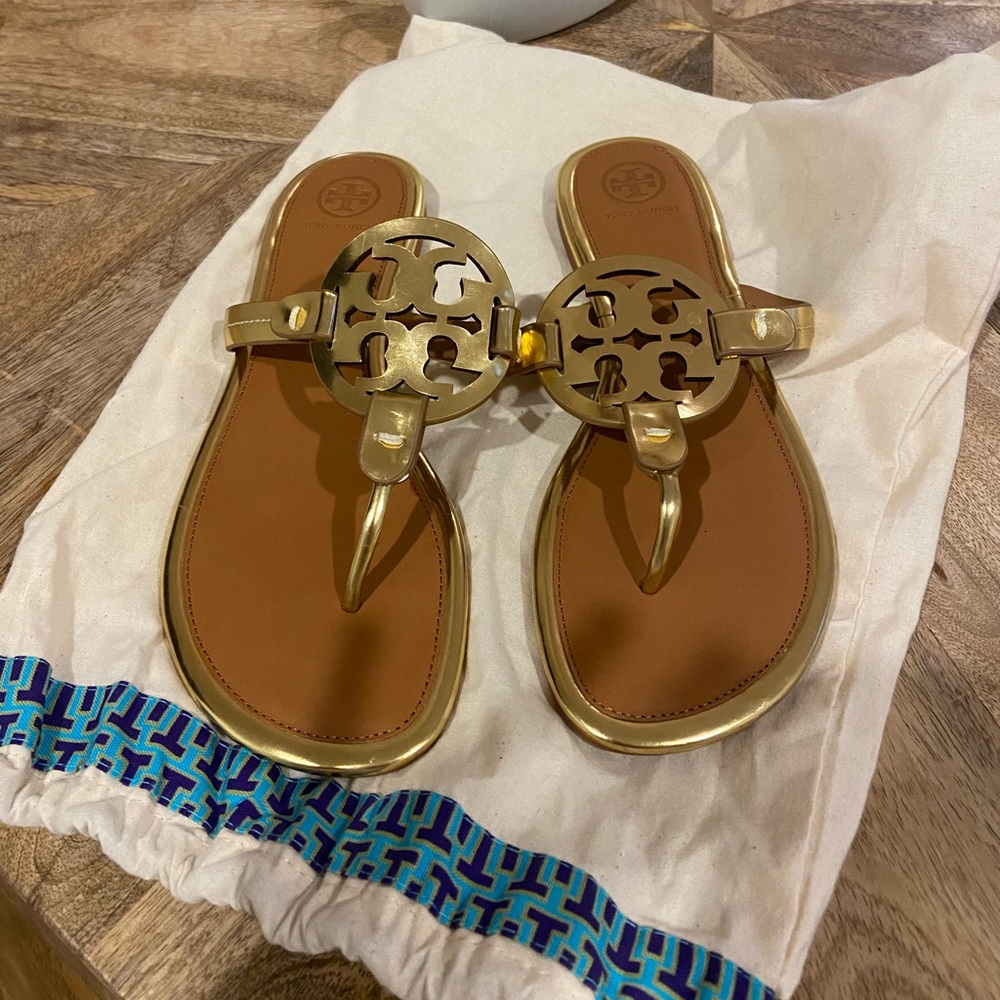 Gold Tory Burch miller shoes!